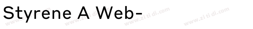 Styrene A Web字体转换